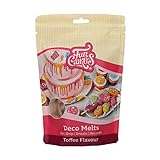 FunCakes Deco Melts Toffee-Geschmack - Tauchen, drippen, dippen und dekorieren! In der Mikrowelle schmelzen und in jede Form gießen, 250 g