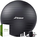 Trideer Dicker Gymnastikball, Anti-Burst Pilates Ball, 45-85 cm sitzball büro，für Balance, Yoga als Fitness Kleingeräte und Balance Stuhl im Gym-Home-Büro