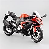 LTYNND 1/12 Skala Rennrad Motorrad Diecast Modell Fahrzeuge Hobby Für Sammlung Für Kawasaki Für Ninja 636 ZX 6R Motorradmodell (Color : Red)