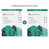 Microsoft 365 Family 27 Monate Abonnement (inkl. Microsoft Defender) | 6 Nutzer | Mehrere PCs/Macs, Tablets und mobile Geräte | Download Code