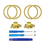 MEIBAOGE Ersatz-Akzentringe für Xbox One Elite Serie 2 Controller Analog Accent Thumbstick Ringe Kunststoff Dek
