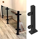 100 Stück schwarze Balustradenpfosten, Höhe 115 cm, mittlere Pfosten für stabile Unterstützung