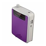 SHANG-JUN K300 Mini Lautsprecher Megaphon Fm Stimmverstärker-Lehrer-Lehrer-Mikrofon-Lautsprecher mit MP3-Player aufnehmen Fm Radiorecorder. Für Lehrer (Color : Purple, Size : 1)