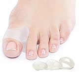 NatraCure Gel Zehenspreizer mit Schleife Vielfalt Pack 6 Pack – weicher & hochwertiger Zehenschutz, Zehenteiler & Zehentrenner – Zehenspanner & Zehen-Korrektur – Größe: 2 Klein, 2 Mittel, 2 Groß