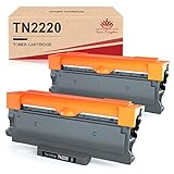 Toner Kingdom TN2220 Toner Kompatible für Brother TN2220 TN2210 TN2010 Toner für Brother MFC 7360N DCP-7055 DCP-7055W HL-2130 HL-2135W HL-2240 HL-2250DN FAX-2840 (2-Pack, Schwarz)
