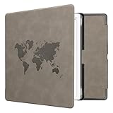 kwmobile Hülle kompatibel mit Amazon Kindle Scribe (2024) Hülle - Kunstleder Cover - Travel Umriss G