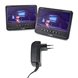 Caliber 2 Tragbare DVD-Player - USB -Anschluss. MPD278T - 7 Zoll Bildschirm - Inklusive Kopfstützenhalter - Aux 3.5 -Jackstopfen - Schwarz - 180 x 35 x 138 mm