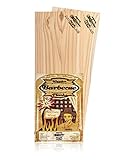Axtschlag XL Grillbretter Zedernholz, 2 Wood Planks für Filets & Braten, schonendes Garen mit aromatischer Rauchnote & zum Servieren, für alle Grills & Smoker, 400x150x11 mm, mehrfach verwendbar