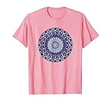 Herren Mandala abstraktes Design – Dusty Grey Blue Small Pink