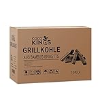 Kings Holzkohle Grillkohle Briketts BBQ Grill 10kg Brennt Brennt fünf Stunden Kein Rauch Und Geruchlos