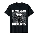 Mathematik | Mathelehrer | Schwarze Katze | Lustiges Mathe T-Shirt