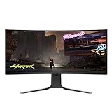 Dell AW3420DW, 34 Zoll, Alienware Gaming Monitor, curved, WQHD 3440 x 1440, 120 Hz, IPS entspiegelt, 16:9, NVIDIA G-Sync, 2 ms, höhenverstellbar