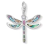 Thomas Sabo Damen Charm-Anhänger Libelle Charm Club 925 Sterling Silber 1757-964-7