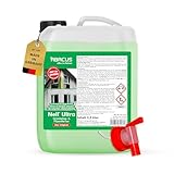 ABACUS® Nell Ultra Grünbelagentferner & Algenentferner Konzentrat, extrem stark! Entfernt Grünbelag & Algen selbsttätig mit Langzeitschutz – für Stein, Fassade, Terrasse, Dach – Nell Ultra 2,5 L
