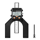 Digitaler Tiefenmesser, 0~80mm Profiltiefenmesser, Höhenmesser für Oberfräse, Tiefenlehre mit Magnetischen Füßen für Holzbearbeitung und Maschinenbau