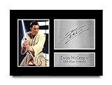 HWC Trading Ewan Mcgregor A4 Ungerahmt Signiert Gedruckt Autogramme Bild Druck-Fotoanzeige Geschenk Für Star Wars Obi-Wan Kenobi Filmfans