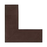 Better Trends Geflochtener Teppich, Alpine Braid Kollektion, strapazierfähig, fleckenreinigend, wendbar, für den Innenbereich, 100% Polypropylen, lebendige Farben, 61 x 172,7 x 172,7 cm, L-förmig