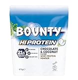 Bounty HI Protein Pulver, Chocolate & Coconut Flavour Whey Protein Shake Powder 875g