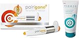 Paingone Plus Stift+ Freeze Gel 200Ml |Automatisches Tens Gerät zur Linderung von Schmerzen & Freeze kühlendes Analgetikum für viele Areale wie Muskel-, Nerven- und Gelenkschmerzen| Schmerzmittel-frei