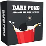 Dare Pong® - Beer Pong trifft auf Wahrheit oder Pflicht. Trinkspiel Highlight 2022! Ideal für Partys, Vorglühen, Festivals oder als Geschenk