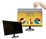 VistaProtect – Premium Blickschutzfilter & Anti-Blaulichtfilter, Privacy Filter Anti Blue Light Blickschutzfolie für Computermonitore (24' Zoll - 16:10)