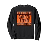 Camping Geburtstag geboren Wohnmobil Legenden Camping-Camper Sweatshirt
