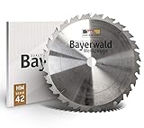 Bayerwald - HM Kreissägeblatt - Ø 250 mm x 3,2 mm x 20 mm | Wechselzahn (24 Zähne) | grobe, schnelle Zuschnitte - Brennholz & Holzwerkstoffe | für Tischkreissägen, Formatkreissäge & Wippkreissägen