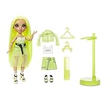 Rainbow High Fashion Doll - Karma Nichols - Neon Puppe mit Luxus-Outfits, Accessoires und Puppenständer - Rainbow High Series 2 - Perfektes Geschenk für Mädchen ab 6+ Jahren
