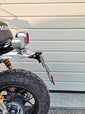 kurzer Kennzeichenhalter für Honda Monkey Z125 MA und DAX ST 125 ab 2018-2024 Kennzeichenträger REVO Umbau Heckumbau Tail Tidy kurzes Heck Classic Retro Kult Moped mit Kennzeichenleuchte