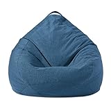 HSYXTS Sitzsack Abdeckung Kissen Bett Abdeckung, Ohne Füllung, Lagerung Weiches Spielzeug Sitzsack Stuhl Abdeckung für Kinder Erwachsene