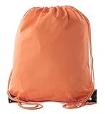 Mato & Hash Kordelzugbeutel, Kordelzug, 15 Farben, 100 Stück erhältlich, Unisex-Erwachsene, Orange, 10 Bags
