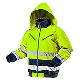 NEO Thermo Warnschutzjacke Warnjacke orange Neon gelb Arbeitsjacke Warnschutz Sicherheitsjacke XL Neongelb