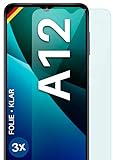moex [3 Stück] Schutzfolie kompatibel mit Samsung Galaxy A12 Displayfolie Hüllen-Freundlich, 0.2 mm dünne Displayschutzfolie, Bildschirm Schutz extra Kratzfest - HD Ultra-Klar