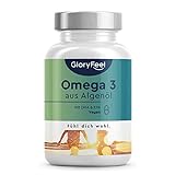 Omega-3 vegan aus Algenöl (1.440mg) - Markenrohstoff life's™ OMEGA - Hochdosiert mit 432mg DHA & 216mg EPA (in Triglycerid-Form) - 100% pflanzlich, laborgeprüft in Deutschland hergestellt