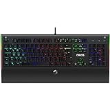 Speedlink Orios RGB Opto-Mechanical Gaming Keyboard - Opto-Mechanische Gaming Tastatur mit RGB-Beleuchtung, 9 Beleuchtungs-Modi, Red Switches, Anti-Ghosting, schwarz