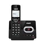 VTech CS2050 Schnurloses Telefon mit Anrufbeantworter, Eco+ Modus, Seniorentelefon, schnurloses Telefon, Anrufsperre, Freisprechfunktion, große Tasten, 1-zeilige Anzeige, Schw