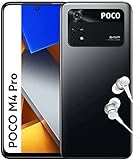 POCO M4 Pro Smartphone+Kopfhörer, 6+128GB Handy ohne Vertrag, 6.43' 90Hz AMOLED DotDisplay, 64MP Triple Kamera, 5000mAh, Power Black (DE Version+2 Jahre Garantie+Amazon Exclusive)