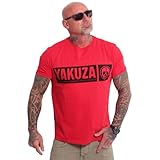 Yakuza Herren Bleak Regular Basic T-Shirt, Ribbon Red, 6XL