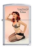 Zippo 2.002.955 Feuerzeuge Vintage Pin Up Girl Gina - Limited Edition 001/500-500/500 - MM - Collection 2012 - Satin Finish