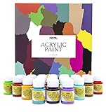 Acrylfarbe-Set zum Malen und Basteln Nazca Colors - 24 Farben x 30 ml - Acrylfarbe ideal für Bemalen Leinwand, Holz, Steine, Kunststoff, Keramik, Ton – Perfekt für Erwachsene und Kinder - Ungiftig