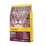 JOSERA Senior (3 x 400 g) | Katzenfutter für ältere Katzen oder Katzen mit chronischer Niereninsuffizienz | Super Premium Trockenfutter | 3er Pack