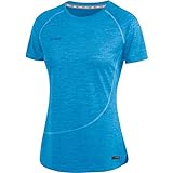 JAKO Damen T-shirts T-Shirt Active Basics, JAKO blau meliert, 36, 6149