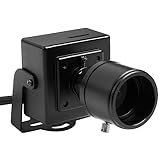 REVODATA Mini Caméra Sécurité 5MP, Zoom Manuel 2.8-12mm, Petite Caméra de Surveillance Intérieure PoE, Détection Mouvement, Fonctionne Avec Carte SD/NVR, jusqu'à 256GB TF Card (I712-P-TS-SD)