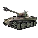 JOYFAN 1/16 2.4G RC Deutscher Panther G Panzer Modell, Militär Panzer Ferngesteuert Modell mit Schuss-Funktion, Lichtern, Sound, Rauch für Kinder Erwachsene