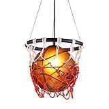 QMMCK Basketball-Kronleuchter, Lichtquelle E27, einstellbar, Lebensdauer 50000 h, geeignet für Turnhallen und Geschäfte (1)