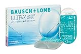 Bausch und Lomb Ultra, sphärische Premium Monatslinsen, Kontaktlinsen weich, 6 Stück BC 8.5 mm / DIA 14.2 / -2.25 Dioptrien