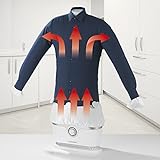 CLEANmaxx Automatischer Hemdenbügler | Trocknet und glättet Hemden & Blusen und ersetzt Bügeleisen oder Dampfbügelstation | Automatische Bügelstation auch zum Auffrischen Ihrer Kleidung