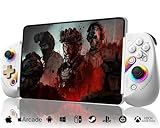 Joso Phone Controller for iPhone/iPad/Android/Tablet, D8 Controller for Switch/PS/PC with Hall Effects Joysticks Play COD, Genshin Impact, Android Controller Support Cloud Gaming/Remote Play - White