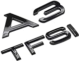 MYJZY Gloss Black A3 TFSI Beschriftung Heckstiefel-Lid-Trunk-Abzeichen-Emblem für A3-Modelle