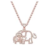 Schmuck für Frauen ,Mutter Baby ElefantenMode Mutter Diamond Day Halsketten & Anhänger Tieranhänger Halsketten & Ritzel